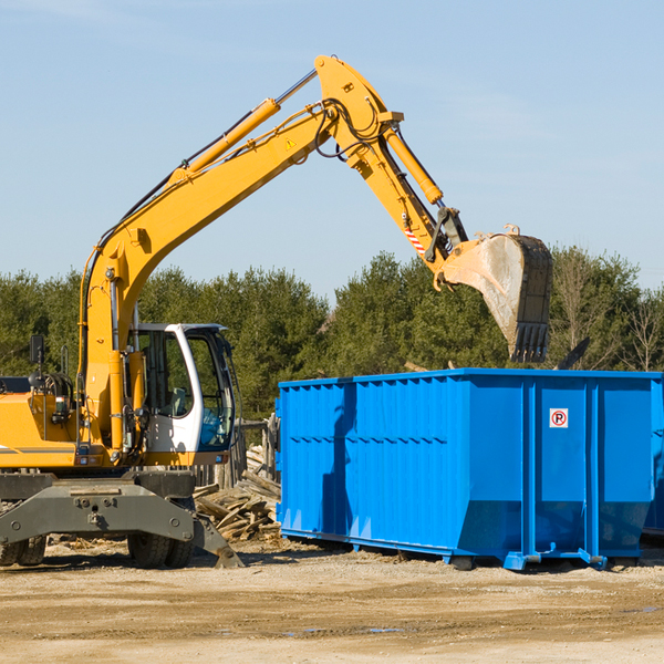 how many times can i have a residential dumpster rental emptied in Estherwood